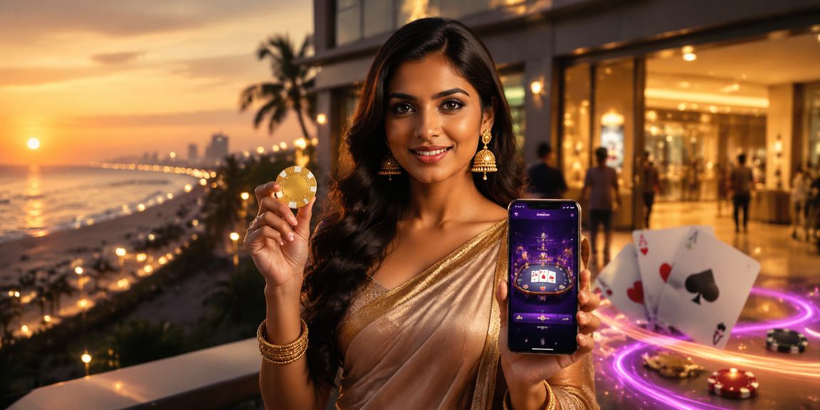 Indian woman playing Teen Patti on mobile in Chennai, representing mobile betting