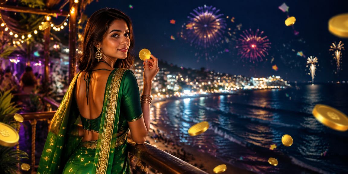 Indian woman enjoying sports betting on mobile device