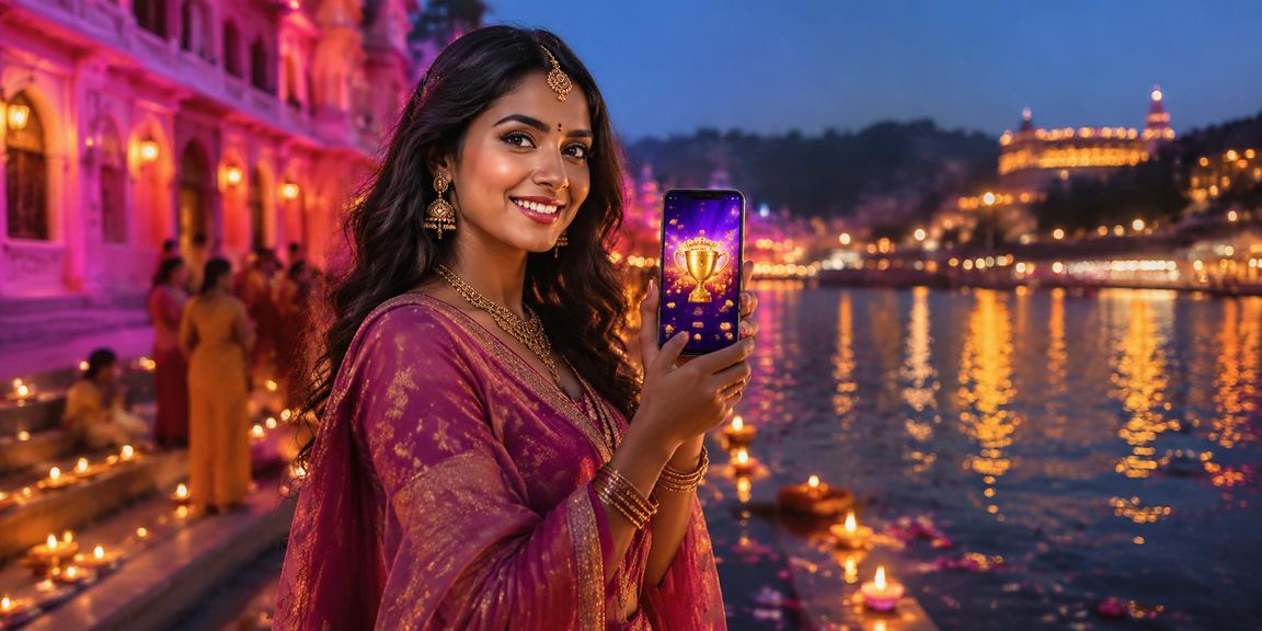 Player enjoying live casino games in Jaipur with mobile device